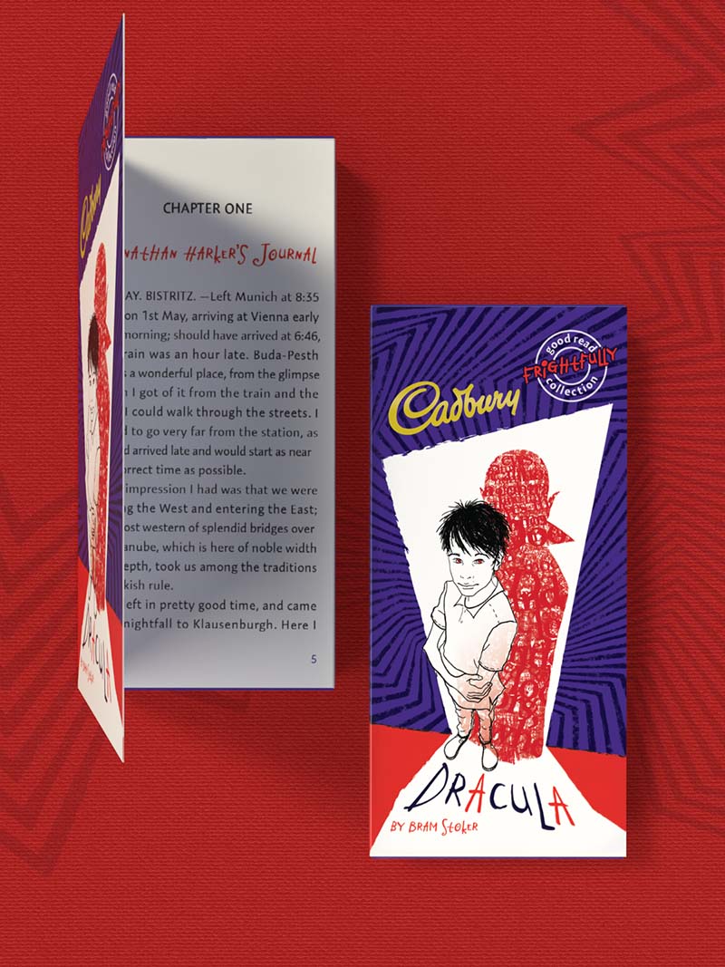 Packaging design for Cadbury and Wordsworth Publishing
